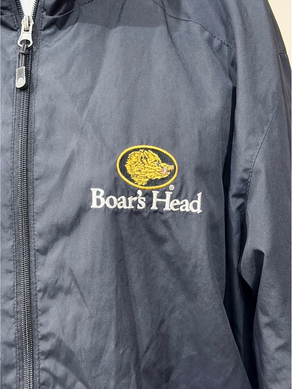 Boar's Head Meat Black Lightweight Windbreaker Jacket Sz XL - Picture 3 of 10